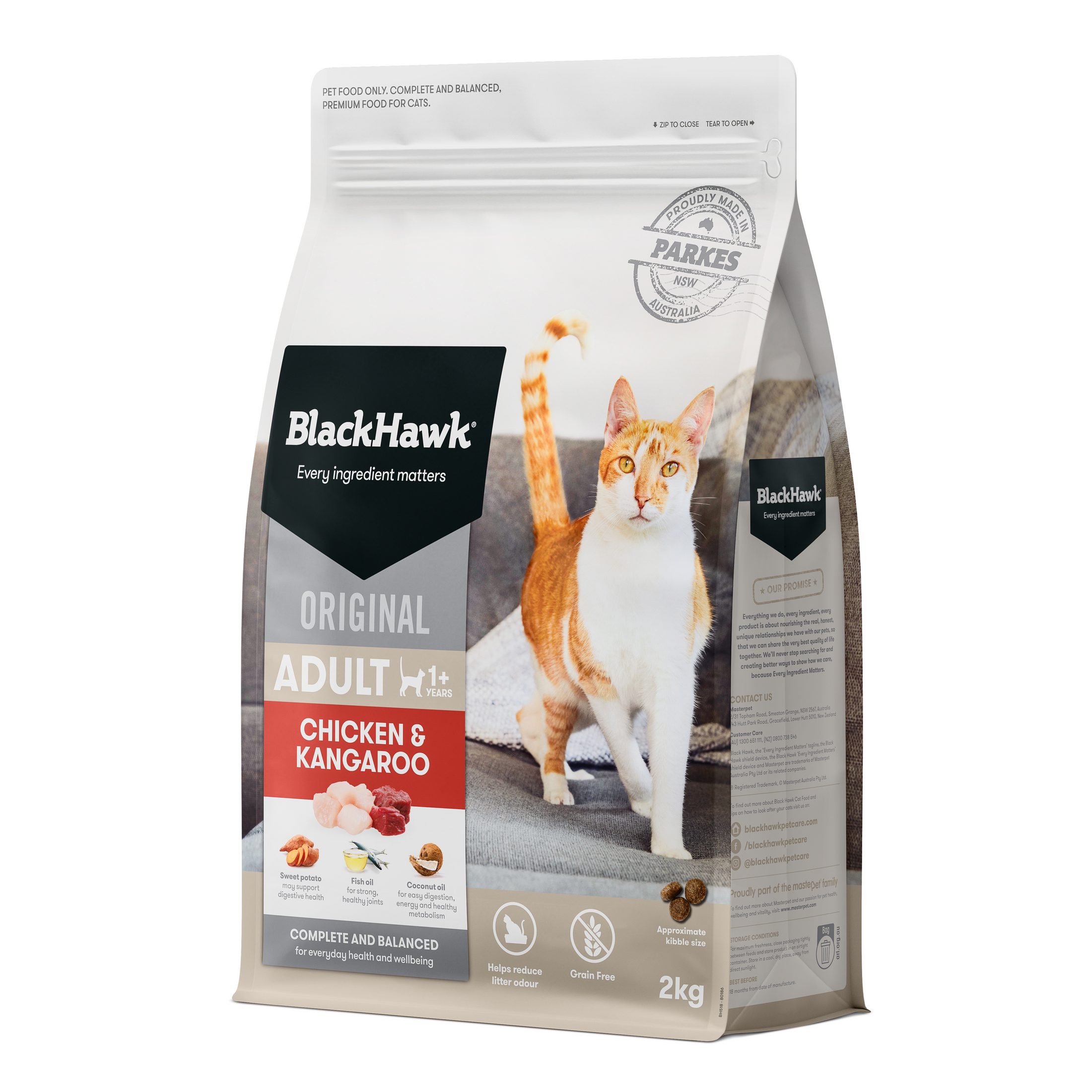 Black Hawk Original Cat Chicken/Kangaroo (Dry Food)