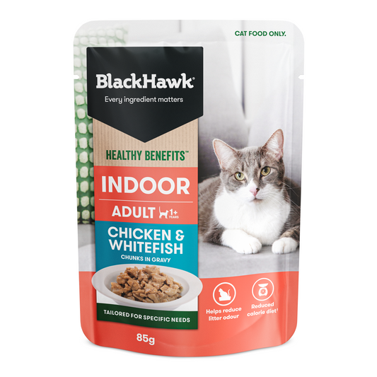 Black Hawk HB Cat Indoor Chick/Fish/Gravy (Wet Food)